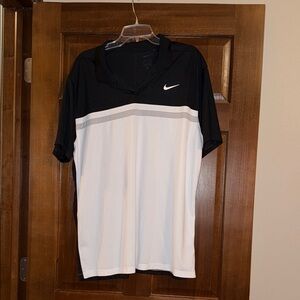Nike Men's Polo Shirt in Black and White